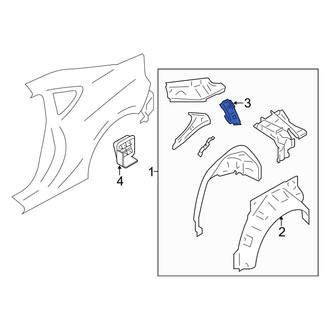 Toyota OE - Left Quarter Panel Reinforcement