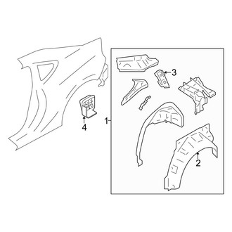 Toyota OE - Quarter Panel - Inner Structure
