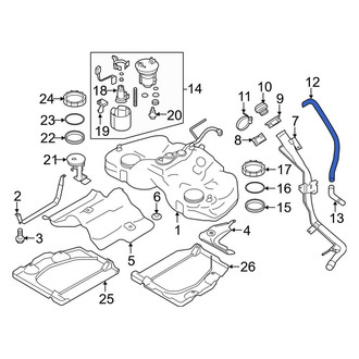 Toyota OE - Fuel Tank Vent Hose
