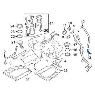 Toyota OE - Fuel Tank Vent Hose