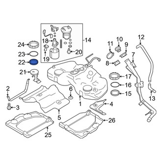 Toyota OE - Fuel Pump Tank Seal