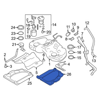 Toyota OE - Left Fuel Tank Shield