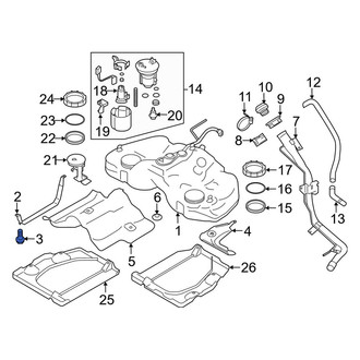 Toyota OE - Front Fuel Tank Strap Bolt