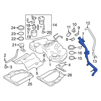 Toyota OE - Upper Fuel Tank Filler Neck