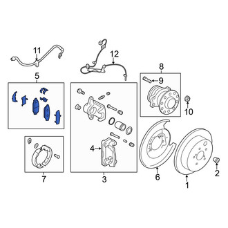 Toyota OE - Rear Disc Brake Pad Set