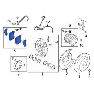 Toyota OE - Rear Disc Brake Pad Set