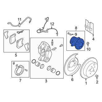 Toyota OE - Rear Wheel Bearing and Hub Assembly