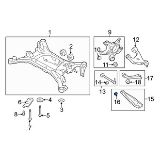 Toyota OE - Rear Lower Rearward Outer Suspension Control Arm Bushing
