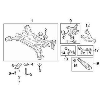 Toyota OE - Rear Suspension - Suspension Components