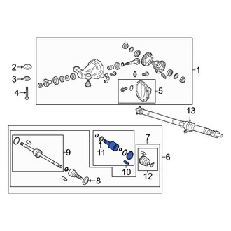 Toyota OE - Rear Inner CV Joint Kit