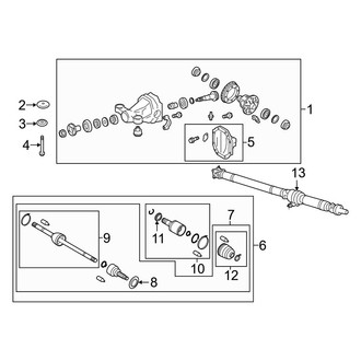 Toyota OE - Rear Suspension - Axle & Differential