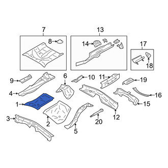 Toyota OE - Rear Center Right Floor Pan