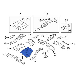 Toyota OE - Rear Center Left Floor Pan