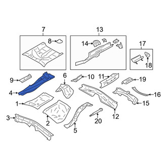 Toyota OE - Rear Right Floor Extension