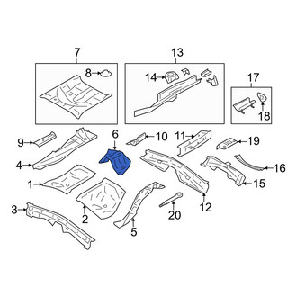 Toyota OE - Rear Floor Pan Reinforcement