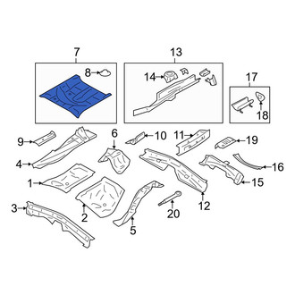 Toyota OE - Rear Floor Pan