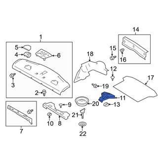 Toyota OE - Rear Left Trunk Floor Storage Box