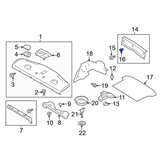 Toyota OE - Rear Body Panel Trim Panel Grommet