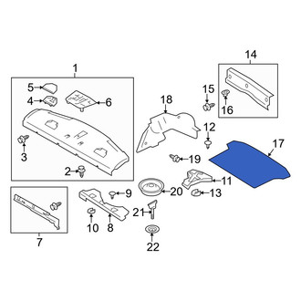 Toyota OE - Rear Trunk Mat