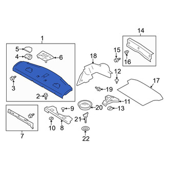 Toyota OE - Rear Package Tray Trim