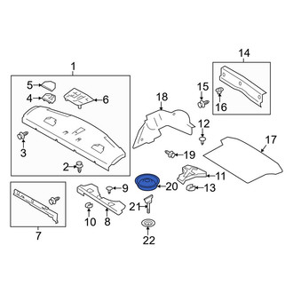 Toyota OE - Rear Spare Tire Compartment