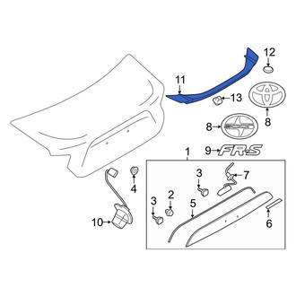 Toyota OE - Rear Spoiler