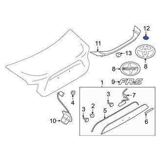 Toyota OE - Spoiler Cap