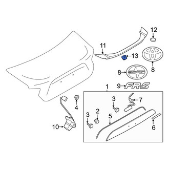 Toyota OE - Rear Spoiler Clip