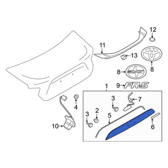 Toyota OE - Rear Deck Lid Finish Panel
