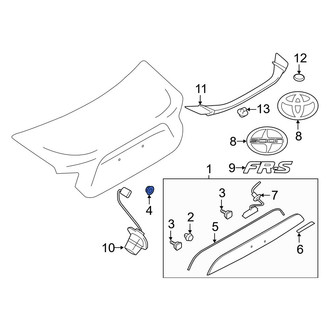 Toyota OE - Deck Lid Finish Panel Nut
