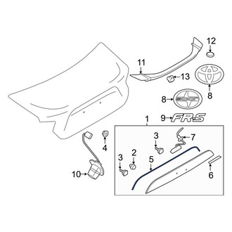 Toyota OE - Deck Lid Finish Panel Seal