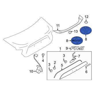 Toyota OE - Rear Deck Lid Emblem