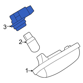 Toyota OE - Rear License Plate Light Socket