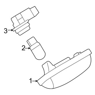 Toyota OE - Rear Lamps - License Lamps