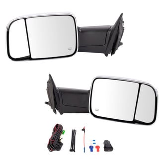 Trail Ridge® - Driver and Passenger Side Power Towing Mirror Set (Heated, Foldaway)