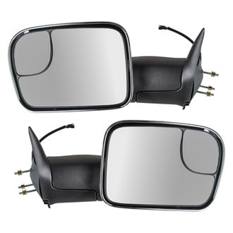 Trail Ridge® - Driver and Passenger Side Manual Towing Mirror Set (Non-Heated, Foldaway)