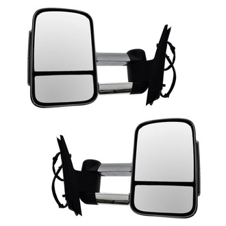 Trail Ridge® - Driver and Passenger Side Power Towing Mirror Set (Heated, Foldaway)