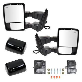 Trail Ridge® - Driver and Passenger Side Power Towing Mirror Kit (Heated, Foldaway)