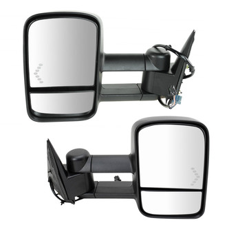 Trail Ridge® - Driver and Passenger Side Power Towing Mirror Set (Heated, Foldaway)