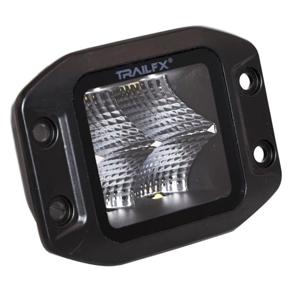 TrailFX® - Black Series Flush Mount 3" 2x20W Cube Flood Beam LED Lights