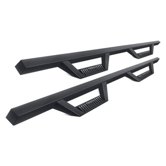 TrailFX® - 3.5" Drop Down Black Triangular Hoop Steps
