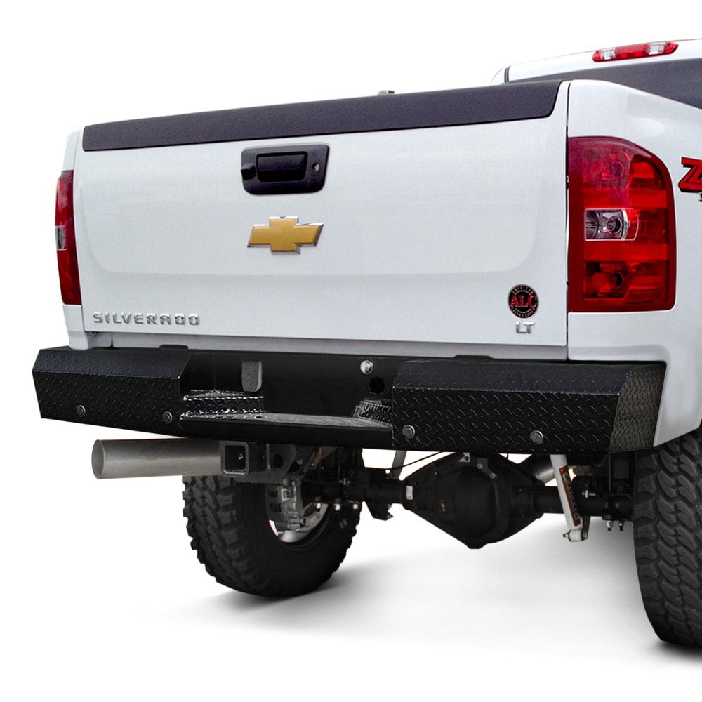 TrailFX® - Chevy Silverado 1500 2008 Treadplate Full Width Blacked Rear ...