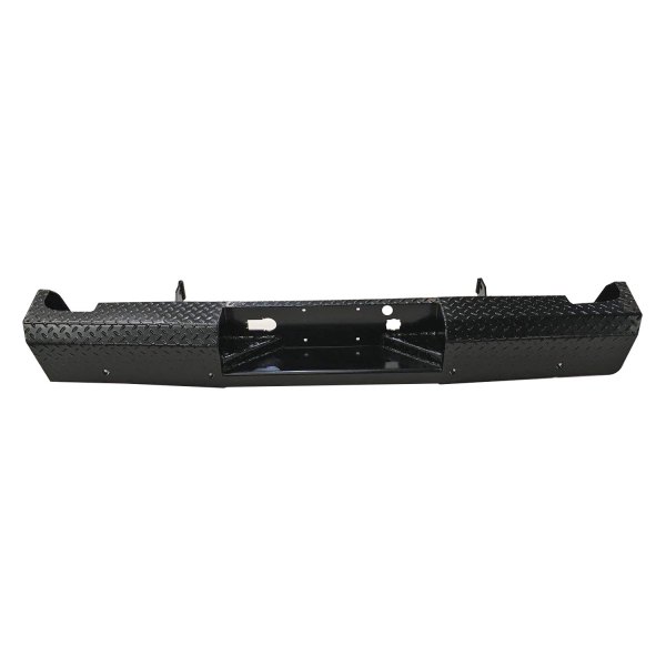 TrailFX® - Treadplate Full Width Rear HD Black Powder Coated Bumper