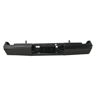 TrailFX® - Treadplate Full Width Black Rear HD Bumper