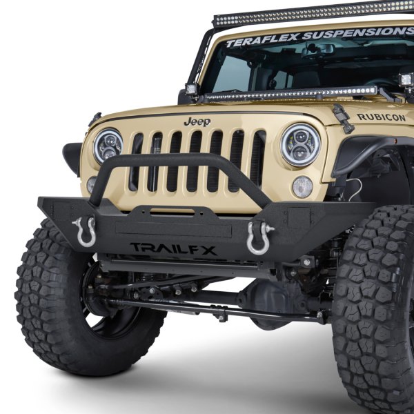 TrailFX® - Full Width Front HD Black Powder Coated Bumper