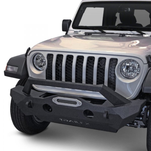 TrailFX® - Stubby Front HD Black Powder Coat Bumper