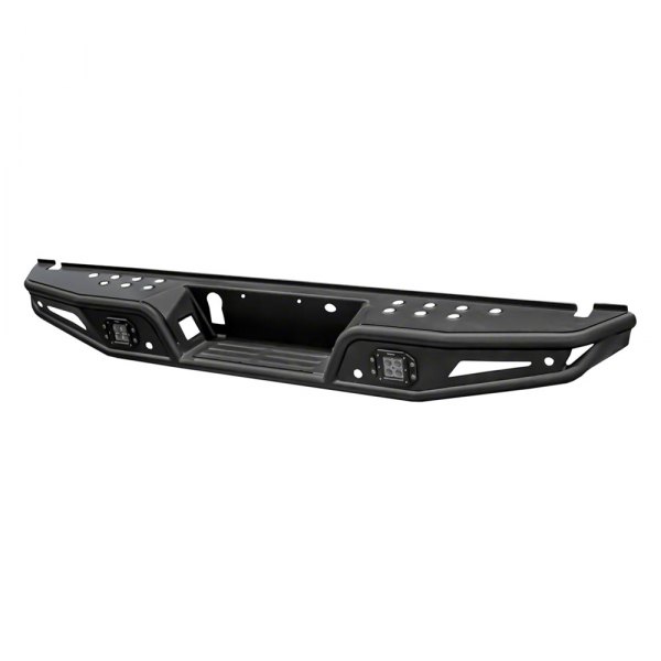 TrailFX® - Full Width Rear Pre-Runner Black Powder Coat Bumper