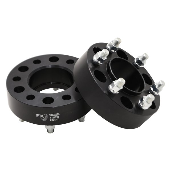 TrailFX® - Black 6061-T6 Aluminum FX Wheels Line Hub Centric Wheel Spacers