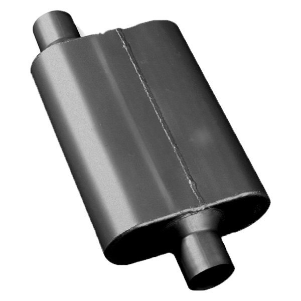 Speed FX® - 40 Series Aluminized Steel Oval Black Exhaust Muffler