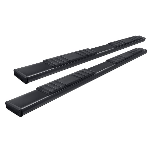 TrailFX® - 4" T4 Series Cab Length Black Trapezoid Step Bars